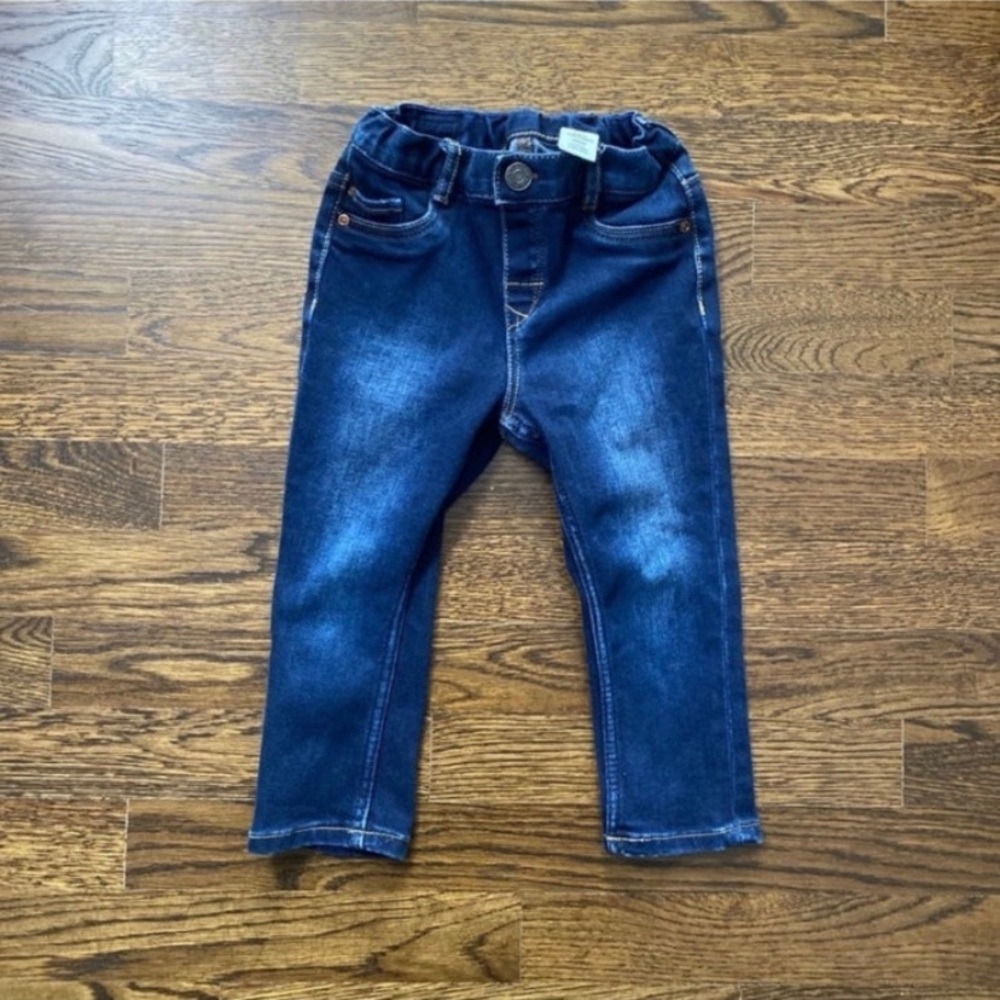 2T Toddler Boy Skinny Dark Wash Blue Jeans